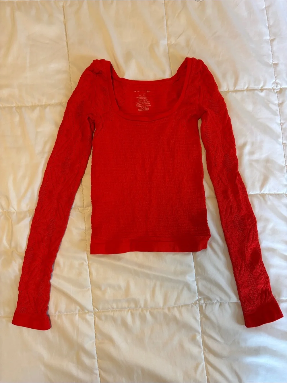 Intimately Free People Long-Sleeve Scoop Neck Top